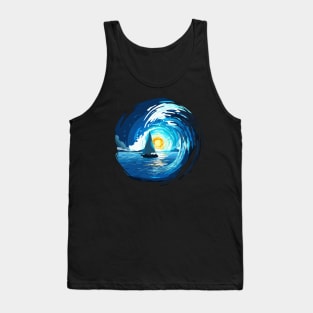 Set Sail Ocean Waves Tank Top